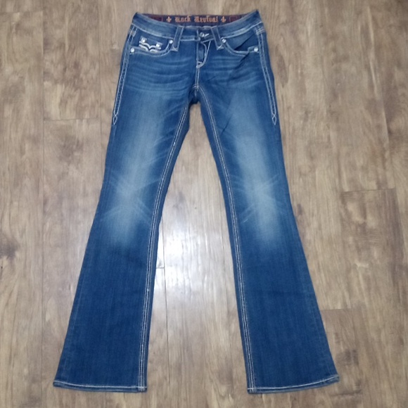 Rock Revival Women's Jeans 26 Cameron Embellished Rhinestones Bootcut NWOT - Picture 3 of 9